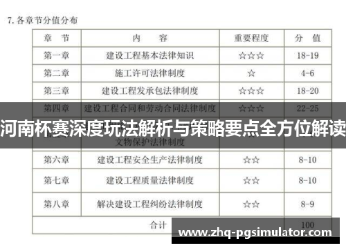 河南杯赛深度玩法解析与策略要点全方位解读